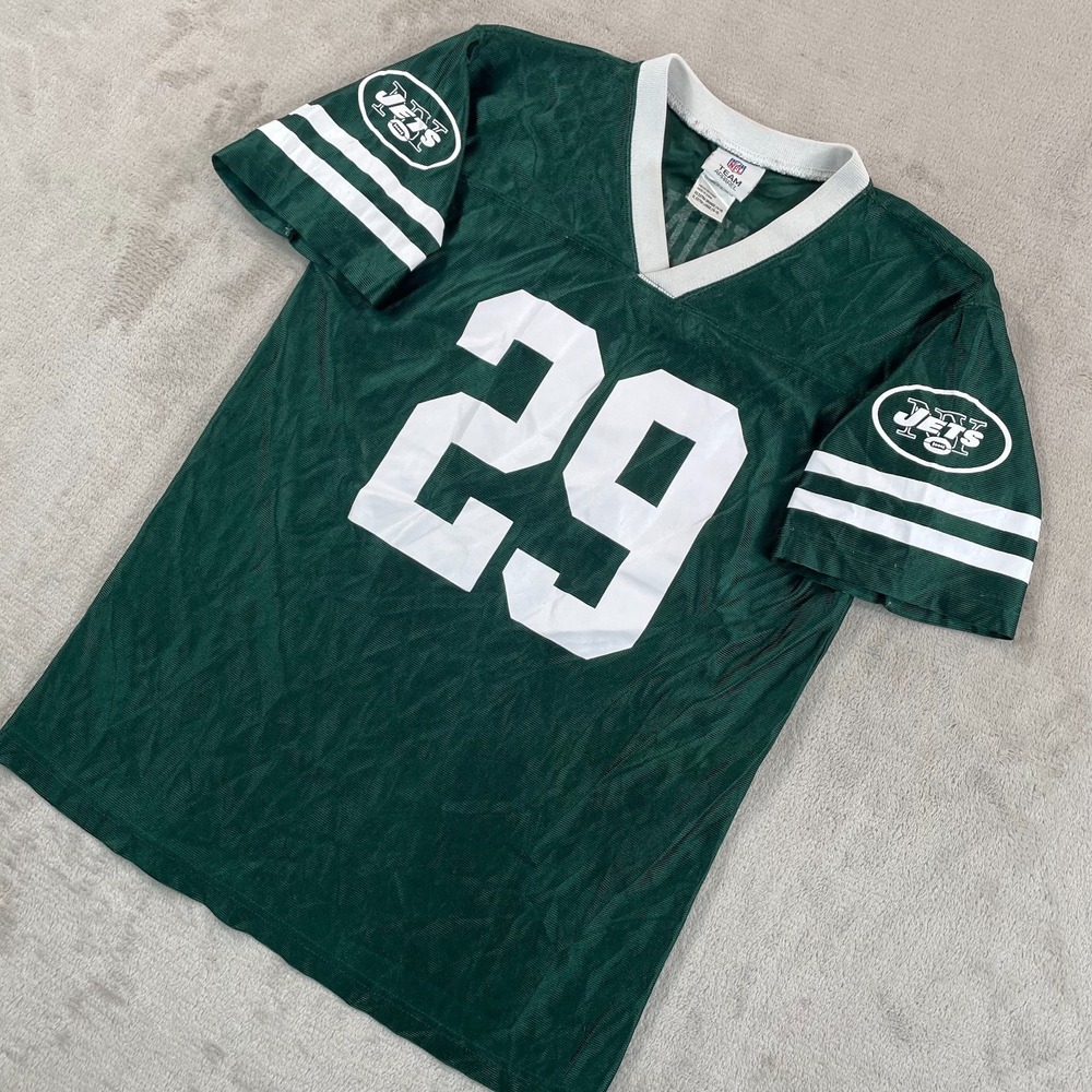 NFL Team Apparel Leon Washignton NY New York Jets Football Jersey Youth XL 18-20